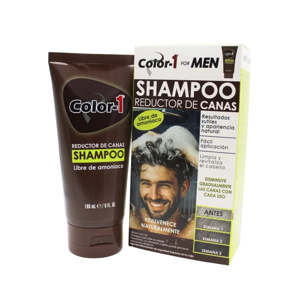 shampoo reductor de canas for men Hombre, canas, antiedad, tintura canas, pote, adiós canas