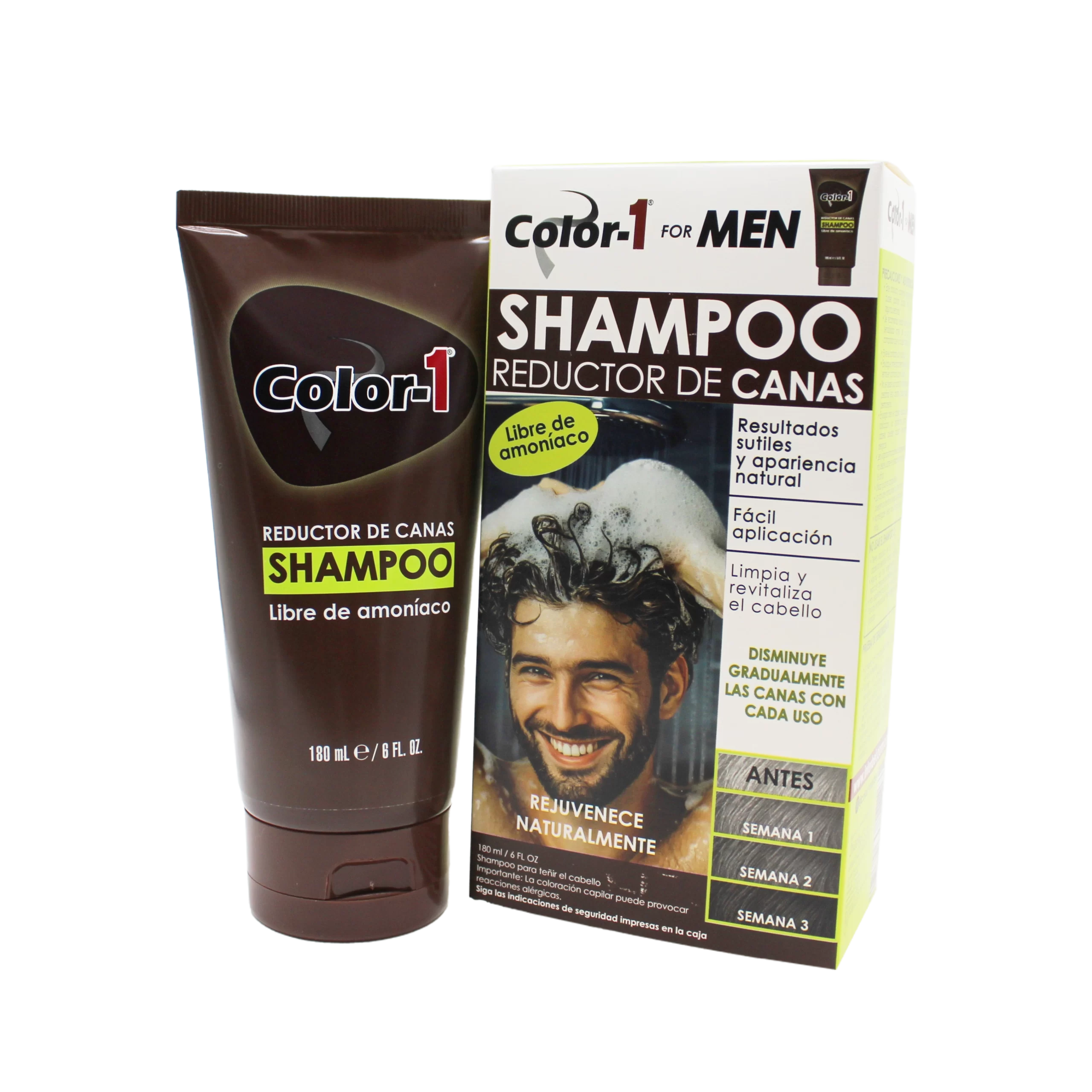 shampoo reductor de canas for men Hombre, canas, antiedad, tintura canas, pote, adiós canas