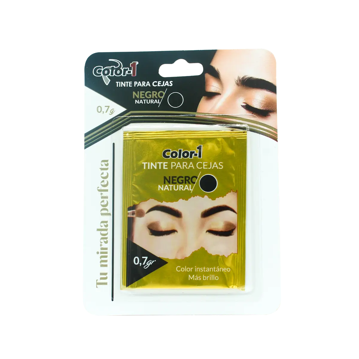 Tinte de Cejas Color-1 Sachet 0.7 Negro Normal